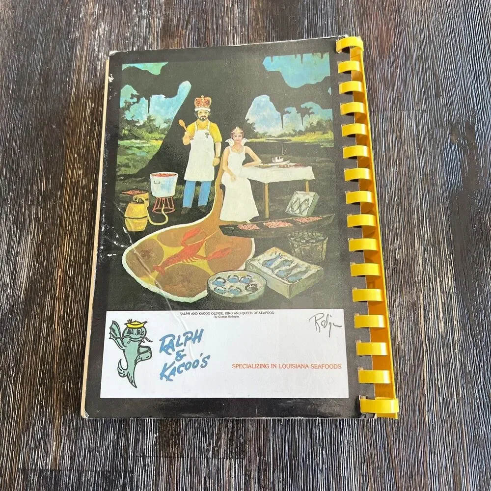 Ralph and Kacoo Taste of Louisiana Cajun Seafood Cookbook Spiral-Bound Recipes